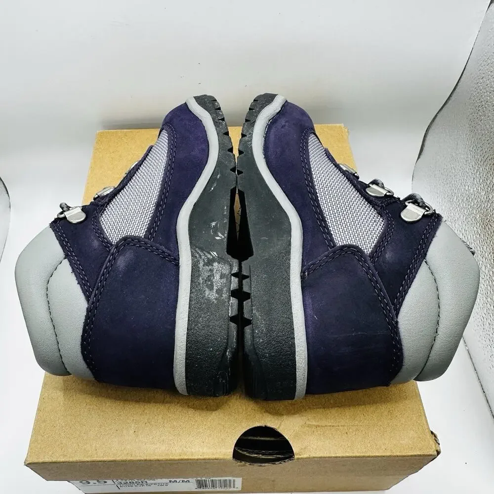 Timberland Field Boots Toddler Size 9.5 Purple Nubuck Lace Up Comfort (TB03285R)